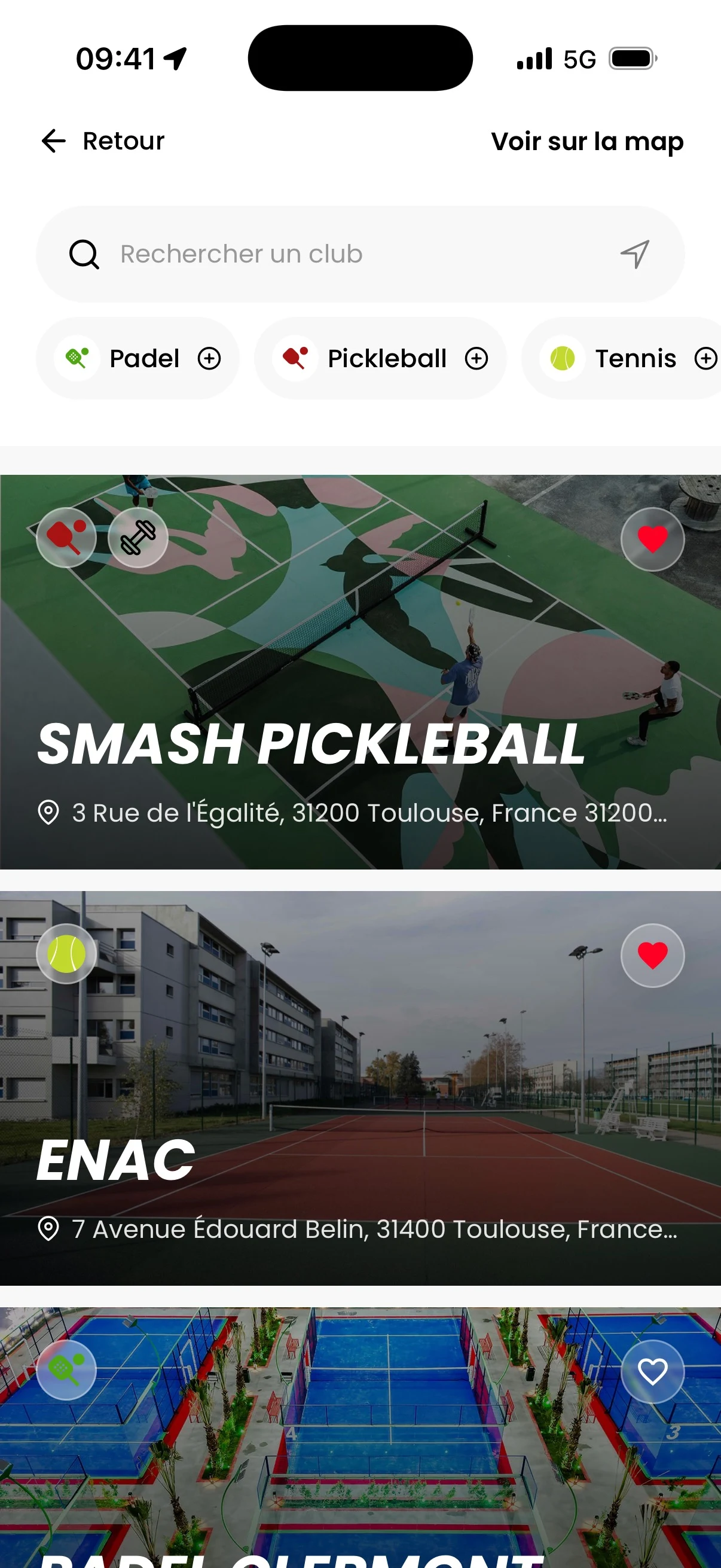 Pandook - recherche de clubs